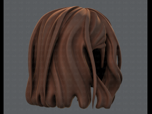 3d hair style for girl v24 Model 3D