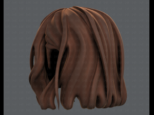 3d hair style for girl v24 Model 3D