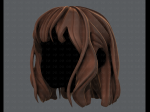 3d hair style for girl v24 Model 3D