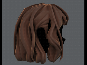 3d hair style for girl v24 Model 3D
