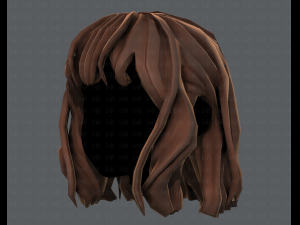3d hair style for girl v24 Model 3D