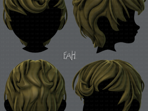 3d hair style for boy v24 3D Модель