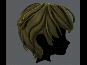 3d hair style for boy v24 Model 3D