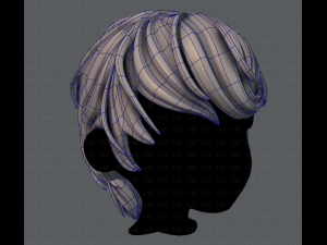 3d hair style for boy v24 Model 3D