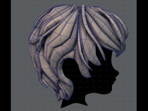3d hair style for boy v24 Model 3D