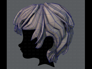 3d hair style for boy v24 Model 3D