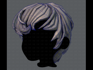 3d hair style for boy v24 Model 3D