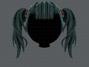 3d hair style for girl v25 3Dモデル