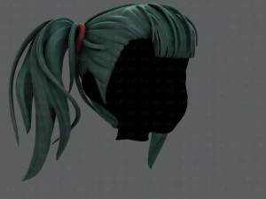 3d hair style for girl v25 3D Model