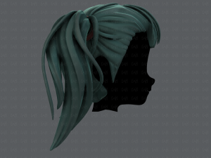 3d hair style for girl v25 3Dモデル