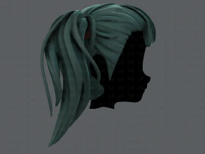 3d hair style for girl v25 3D Model