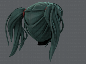 3d hair style for girl v25 3Dモデル