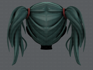 3d hair style for girl v25 3Dモデル