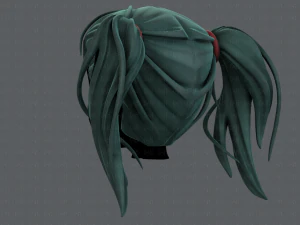 3d hair style for girl v25 3D Model