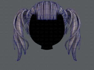 3d hair style for girl v25 3Dモデル
