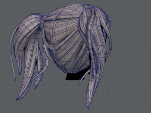 3d hair style for girl v25 3D Model