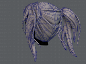 3d hair style for girl v25 3Dモデル