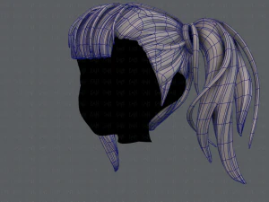 3d hair style for girl v25 3D Model