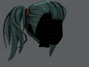 3d hair style for girl v25 3D Model