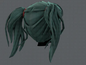 3d hair style for girl v25 3D Model