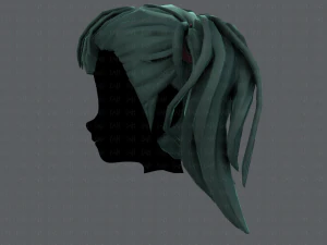 3d hair style for girl v25 3D Model