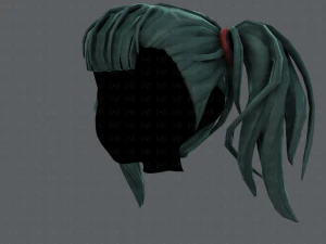 3d hair style for girl v25 3D Model