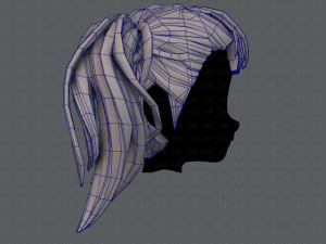 3d hair style for girl v25 3Dモデル