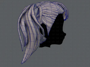 3d hair style for girl v25 3D Model