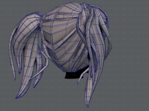 3d hair style for girl v25 3Dモデル