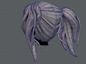 3d hair style for girl v25 3Dモデル
