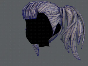 3d hair style for girl v25 3D Model