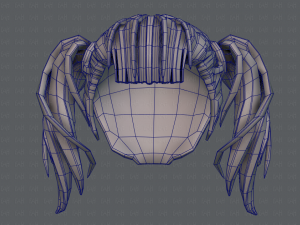 3d hair style for girl v25 3Dモデル