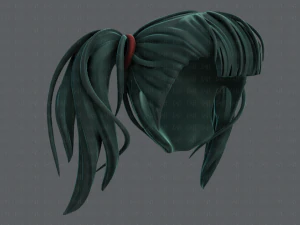 3d hair style for girl v25 3D Model