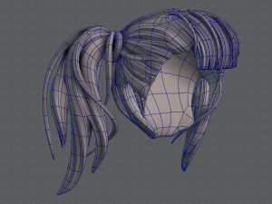 3d hair style for girl v25 3Dモデル