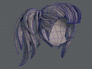 3d hair style for girl v25 3Dモデル
