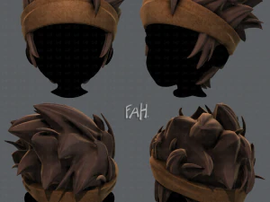 Acconciatura 3d per ragazzo v25 Modello 3D