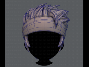 3d hair style for boy v25 Modelo 3D