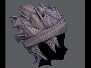3d hair style for boy v25 Modelo 3D