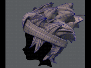 3d hair style for boy v25 Modelo 3D
