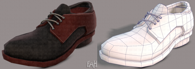 shoes cartoonv04 3D Model .c4d .max .obj .3ds .fbx .stl .blend 