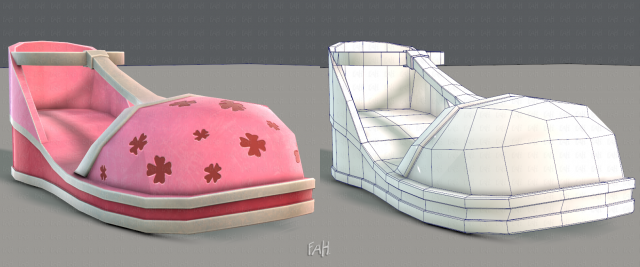 shoes cartoonv06 3D मॉडल .c4d .max .obj .3ds .fbx .stl .blend 