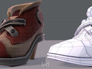 shoes cartoonv07 3D मॉडल