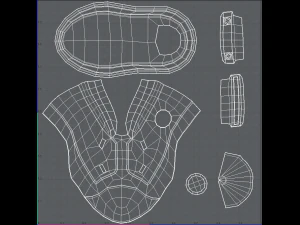 shoes cartoonv07 3D Model