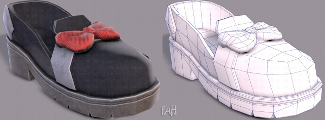 shoes cartoonv08 3D Model .c4d .max .obj .3ds .fbx .stl .blend 
