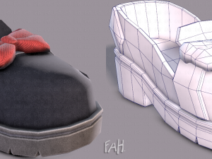 shoes cartoonv08 3Dモデル