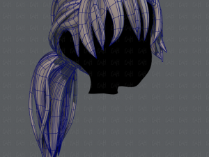 3d hair style for girl v26 Model 3D
