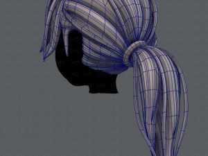 3d hair style for girl v26 Model 3D