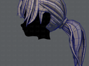 3d hair style for girl v26 Model 3D