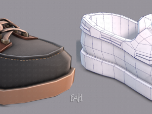 3d shoes cartoonv09 3Dモデル