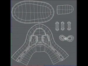 3d shoes cartoonv09 3D Model